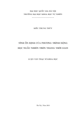 Tính ổn định của phương trình động học ngẫu nhiên trên 