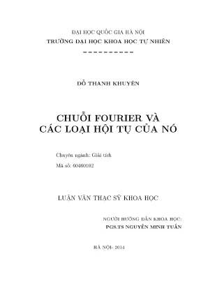 Nghiên cứu chuỗi Fourier và hội tụ trong giải tích