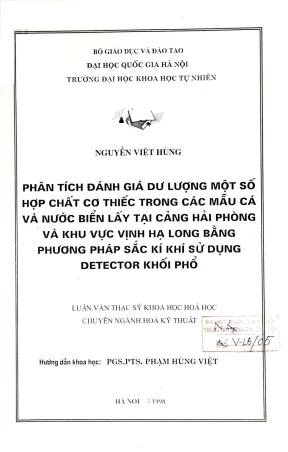 Phân Tích Dư Lượng Hợp Chất Cơ Thiếc Trong Cá Và Nước