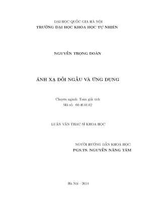 Ánh Xạ Đối Ngẫu và Ứng Dụng Trong Giải Tích Hàm