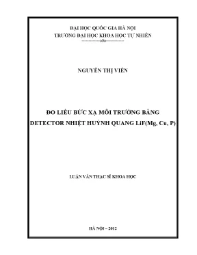 Đo Liều Bức Xạ Môi Trường Bằng Detector Nhiệt Huỳnh 