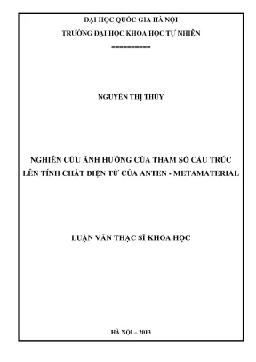 Ảnh hưởng của cấu trúc lên tính chất điện từ của anten 