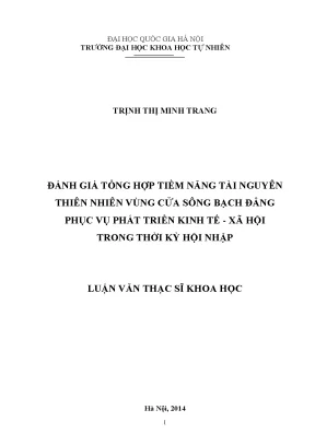 Đánh Giá Tiềm Năng Tài Nguyên Thiên Nhiên Vùng Cửa Sông