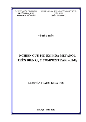 Nghiên cứu pic oxi hóa metanol trên điện cực compozit