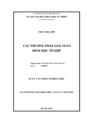 Các Phương Pháp Giải Toán Hình Học Tổ Hợp Hiệu Quả