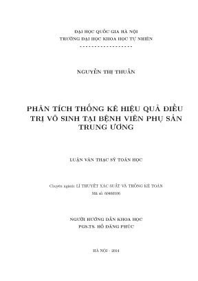 Phân Tích Hiệu Quả Điều Trị Vô Sinh Tại Bệnh Viện Phụ