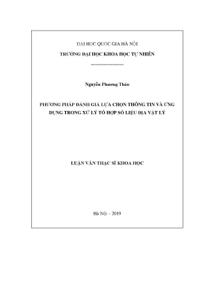 Phương Pháp Đánh Giá Lựa Chọn Thông Tin Trong Xử Lý Dữ 