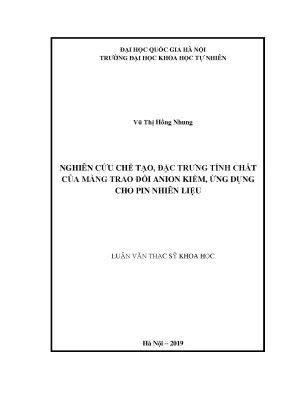Nghiên cứu chế tạo màng trao đổi anion kiềm cho pin 