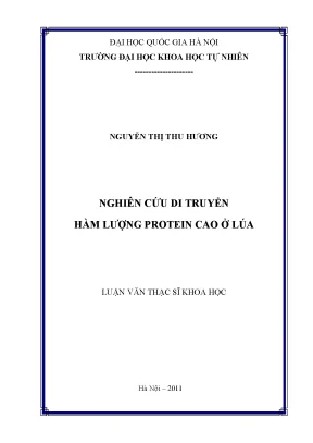 Nghiên cứu di truyền hàm lượng protein cao ở lúa
