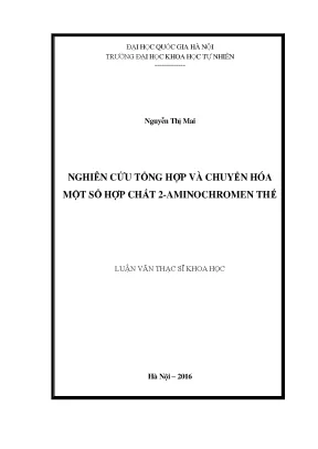 Nghiên Cứu Tổng Hợp Hợp Chất 2-Aminochromen Thế