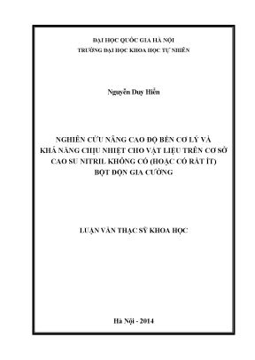 Nâng cao độ bền cơ lý và khả năng chịu nhiệt cho cao su
