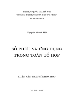 Ứng Dụng Số Phức Trong Toán Tổ Hợp