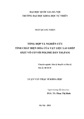 Nghiên cứu tính chất điện hóa của vật liệu compozit