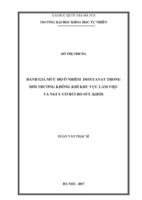 Đánh Giá Ô Nhiễm Isoxyanat Trong Không Khí Khu Vực Làm