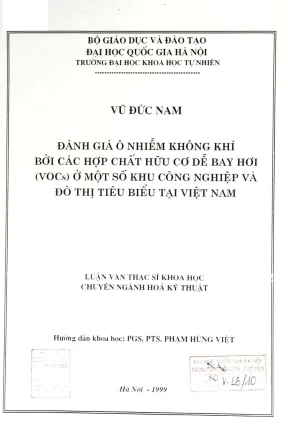Đánh Giá Ô Nhiễm Không Khí Từ VOCs Tại Các Khu Công 