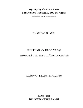 Khử Phân Kỳ Hồng Ngoại Trong Lý Thuyết Trường Lượng Tử