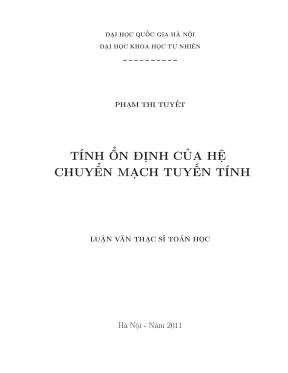 Tính ổn định của hệ chuyển mạch tuyến tính: Nghiên cứu