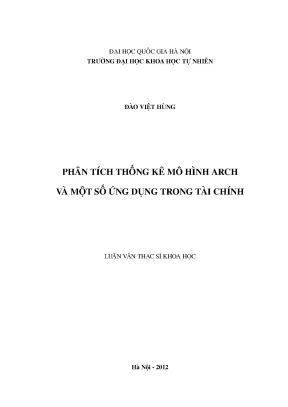 Phân Tích Mô Hình ARCH và Ứng Dụng Trong Tài Chính