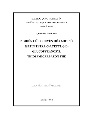 Nghiên cứu chuyển hóa isatin tetra-O-acetyl