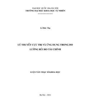 Lý Thuyết Cực Trị và Ứng Dụng Trong Đo Lường Rủi Ro Tài