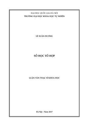 Nghiên cứu về số học tổ hợp trong luận văn thạc sĩ