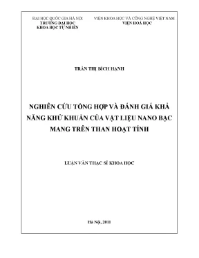 Nghiên cứu khả năng khử khuẩn của vật liệu nano bạc trên