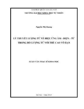 Nghiên cứu lý thuyết lượng tử về hiệu ứng âm điện từ