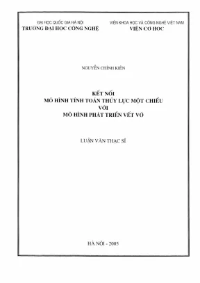 Mô Hình Tính Toán Thủy Lực Một Chiều Kết Nối Với Phát