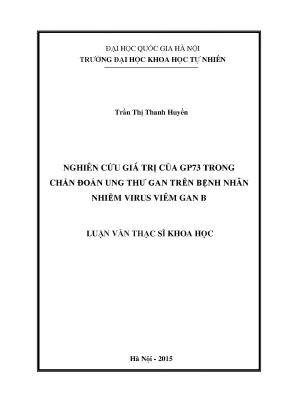 Giá trị của GP73 trong chẩn đoán ung thư gan ở bệnh nhân