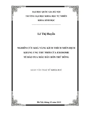 Nghiên cứu khả năng kích thích miễn dịch kháng ung thư
