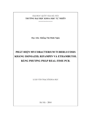 Phát hiện Mycobacterium tuberculosis kháng thuốc bằng kỹ