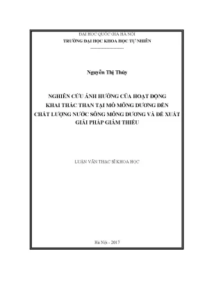 Ảnh hưởng của khai thác than Mông Dương đến chất lượng