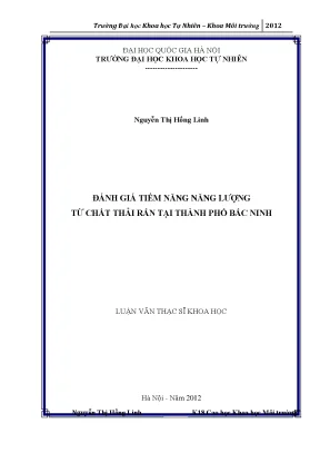 Tiềm Năng Năng Lượng Từ Chất Thải Rắn Tại Bắc Ninh