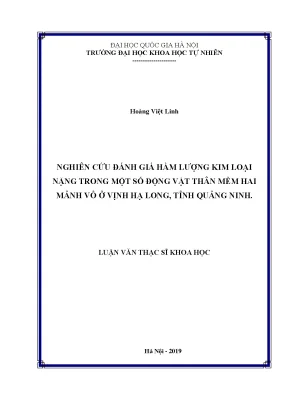 Đánh Giá Hàm Lượng Kim Loại Nặng Trong Động Vật Thân Mềm