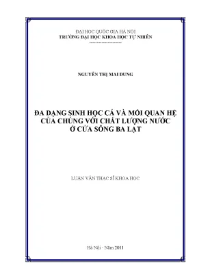 Đánh Giá Đa Dạng Sinh Học Cá và Chất Lượng Nước Cửa Sông