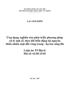 Nghiên cứu phát triển phương pháp xử lý ảnh số theo dõi