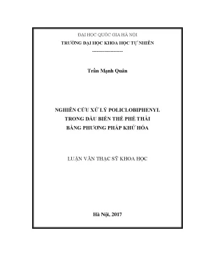 Nghiên cứu xử lý polyclobiphenyl trong dầu biến thế phế thải