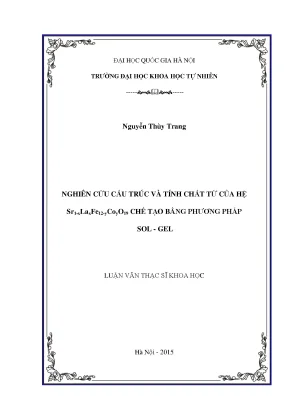 Nghiên cứu cấu trúc và tính chất từ của hệ 