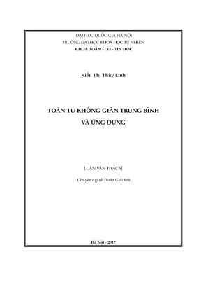 Toán Tử Không Giãn Trung Bình và Ứng Dụng Trong Toán