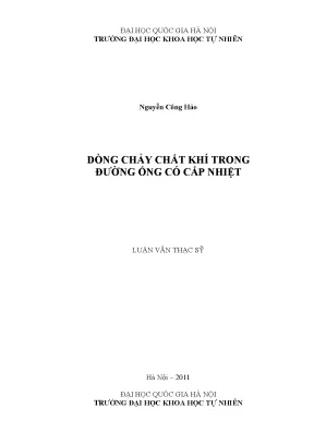 Nghiên cứu dòng chảy khí trong ống có cấp nhiệt
