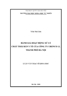 Đánh Giá Hoạt Động Xử Lý Chất Thải Rắn Y Tế Tại Urenco