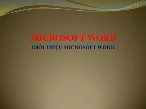 Hướng Dẫn Sử Dụng Microsoft Word Hiệu Quả