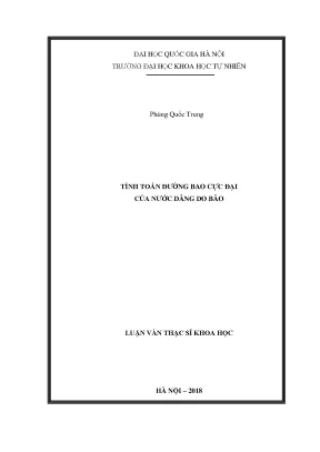 Tính Toán Đường Bao Nước Dâng Do Bão Tại Biển Đông