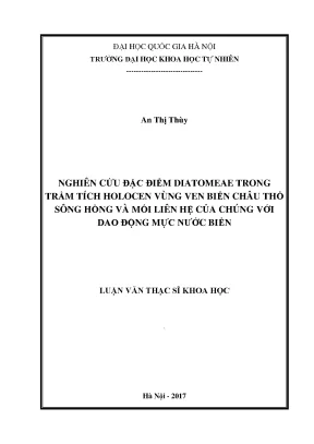 Nghiên cứu diatomeae trong trầm tích Holocen ven biển 