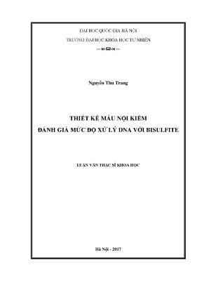 Thiết Kế Mẫu Nội Kiểm Đánh Giá DNA Với Bisulfite