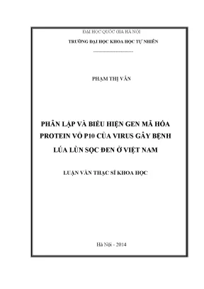 Nghiên cứu phân lập và biểu hiện gen protein vỏ P10 của
