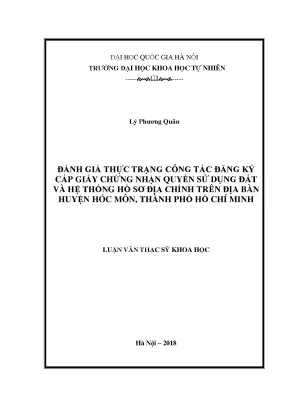 Đánh Giá Công Tác Đăng Ký Giấy Chứng Nhận Quyền Sử Dụng