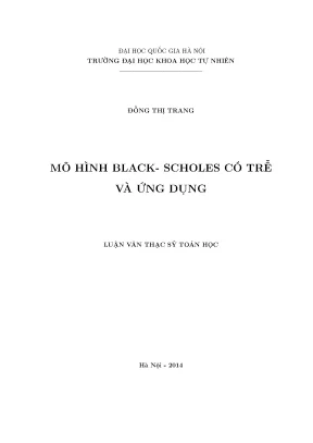 Mô Hình Black-Scholes Có Trễ: Ứng Dụng Trong Tài Chính