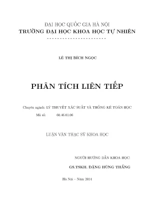 Phân Tích Liên Tiếp Trong Thống Kê: Ứng Dụng và Phương Pháp