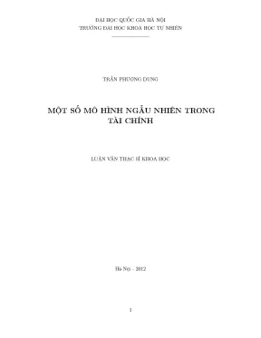 Mô Hình Ngẫu Nhiên Trong Tài Chính: Nghiên Cứu và Ứng Dụng